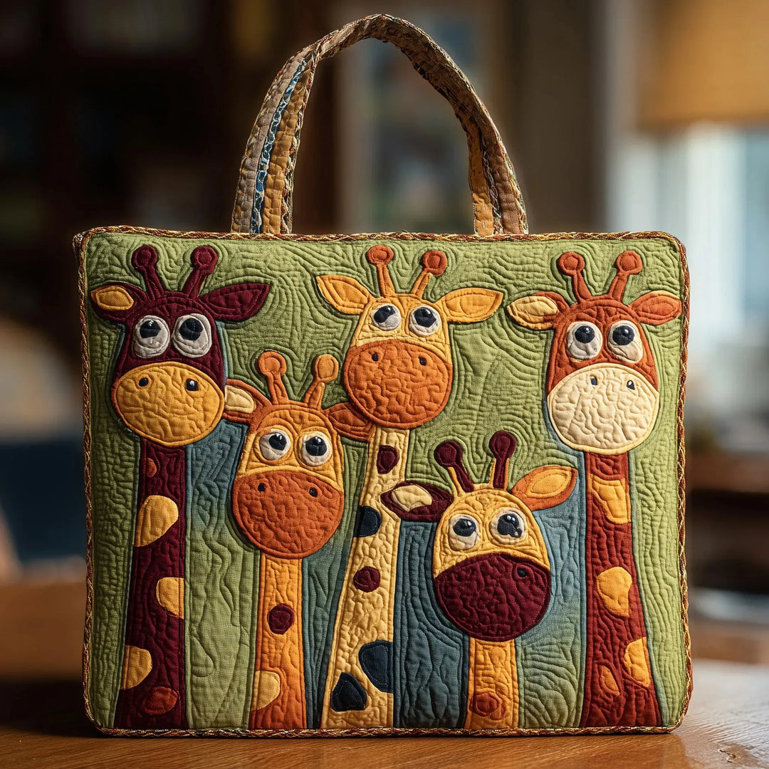 Handgefertigte Tasche mit Giraffe