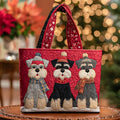 Handgefertigte Tasche mit Schnauzer