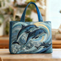 Handgemachte Tasche mit Delfin