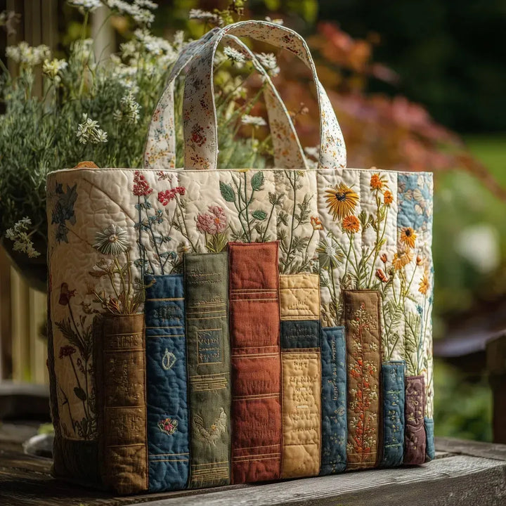 Handgefertigte Tasche mit Blumen