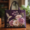 Handgefertigte Tasche mit Blumen