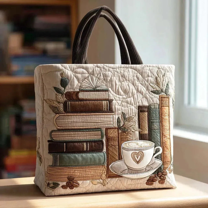 Handgefertigte Tasche mit Kaffee-Design