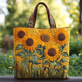 Klassische Tasche mit Sonnenblumen