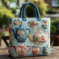 Gepolsterte Tote Tasche mit Blumen