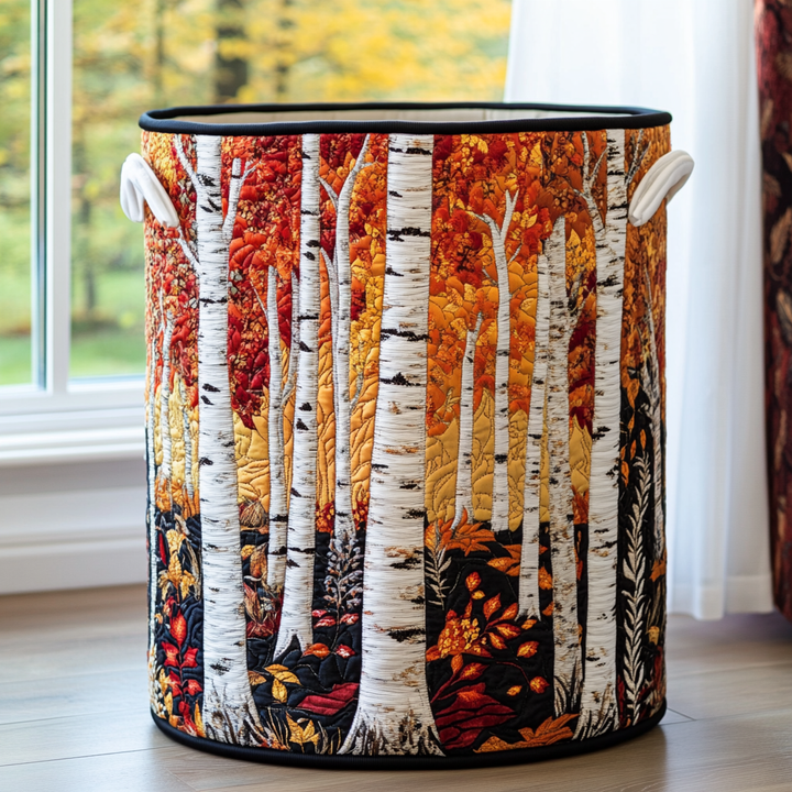 Olwen™ | Forest Quilted Laundry Basket