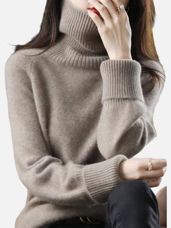 Maria | Weicher Rollkragenpullover aus Strick – Damen