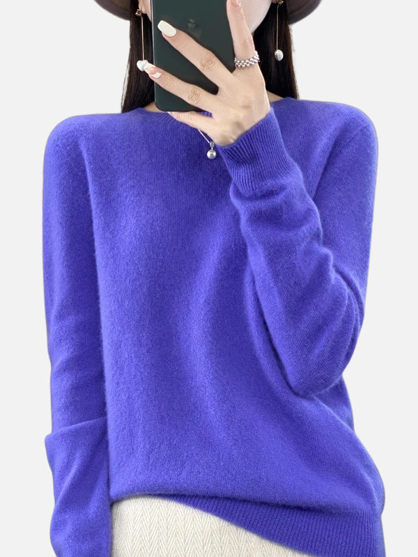 Maria | Weicher Strickpullover mit Rundhals