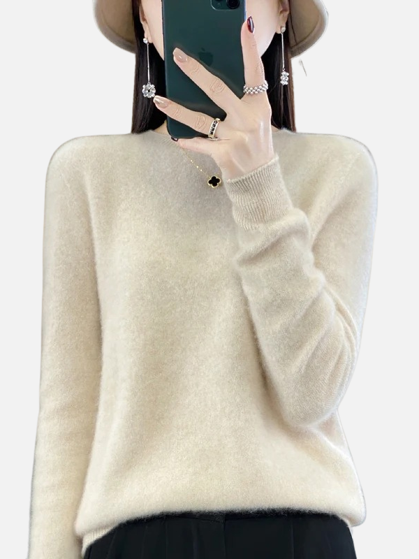 Maria | Weicher Strickpullover mit Rundhals