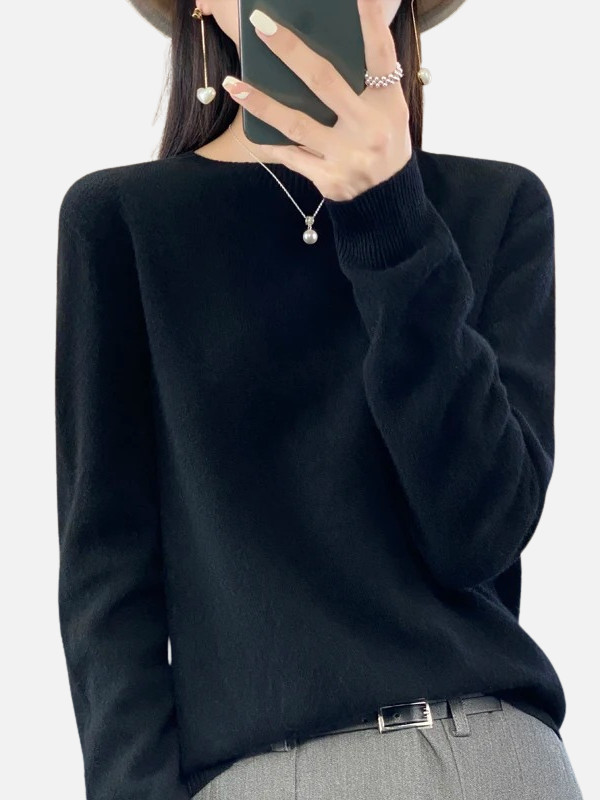 Maria | Weicher Strickpullover mit Rundhals