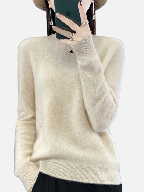 Maria | Weicher Strickpullover mit Rundhals