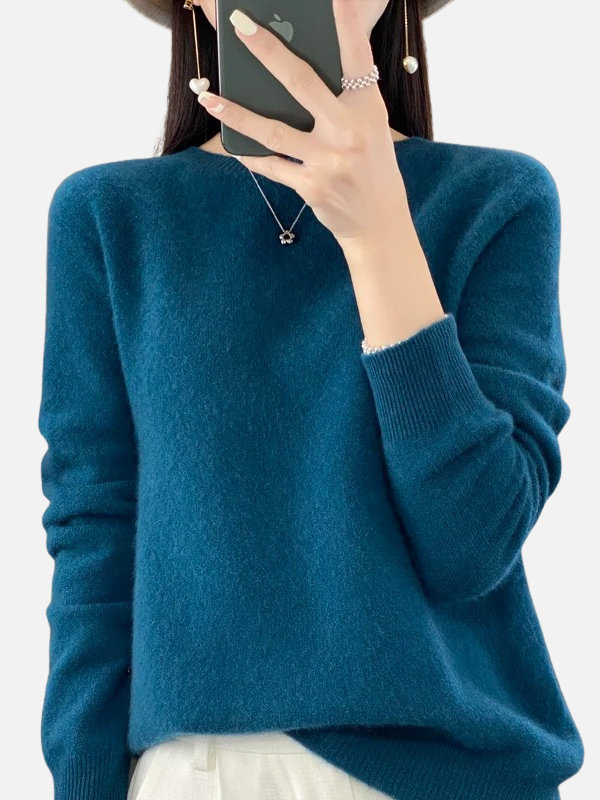 Maria | Weicher Strickpullover mit Rundhals