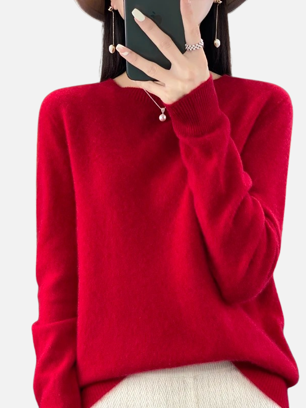 Maria | Weicher Strickpullover mit Rundhals
