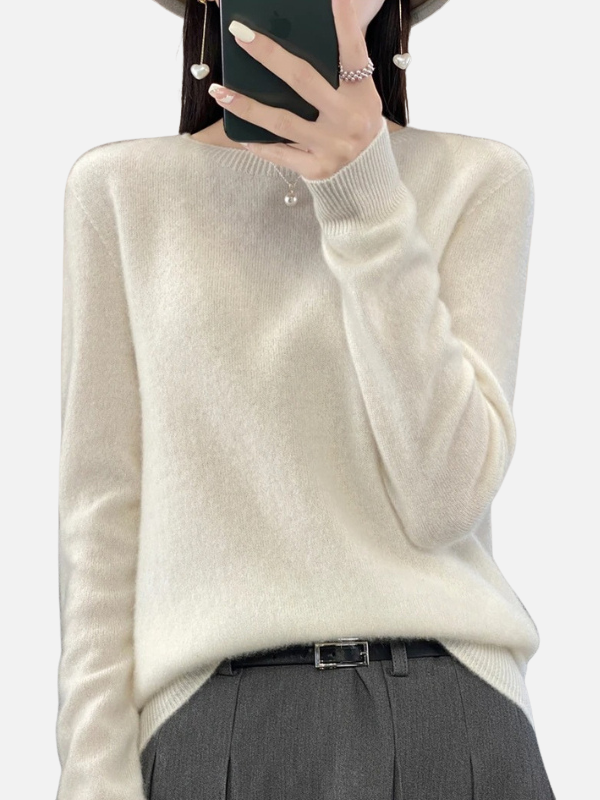 Maria | Weicher Strickpullover mit Rundhals
