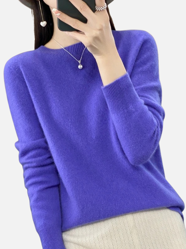 Maria | Weicher Strickpullover mit Rundhals