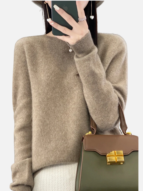 Maria | Weicher Strickpullover mit Rundhals