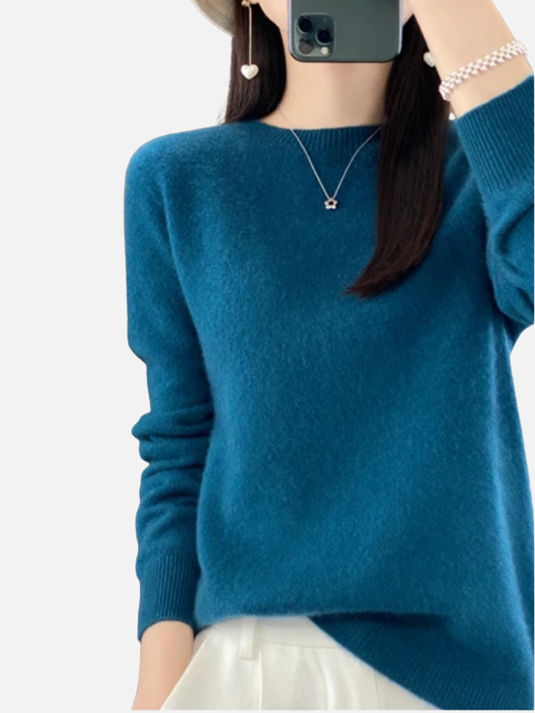Maria | Weicher Strickpullover mit Rundhals
