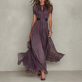 Celeste | Elegantes Maxikleid mit Spitzenbesatz