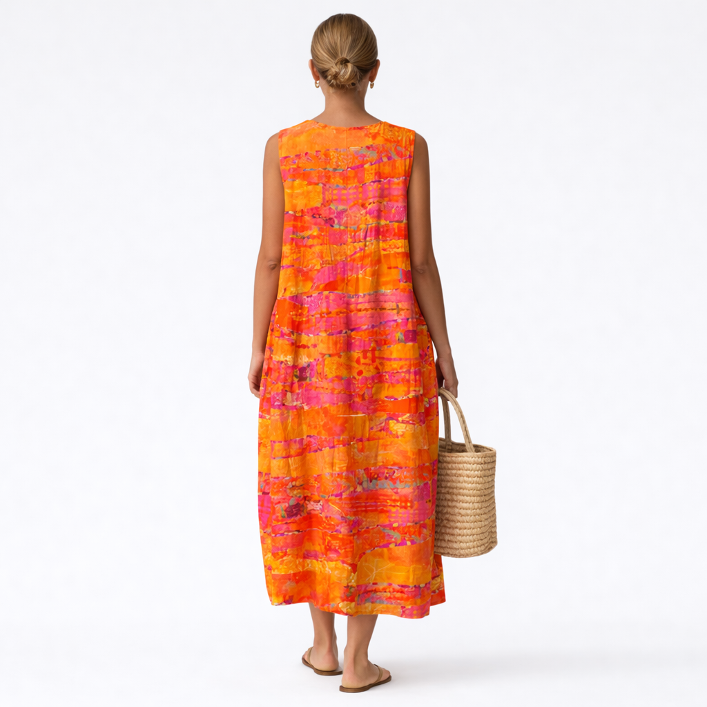 Laura™ | Alltags Midi Kleid