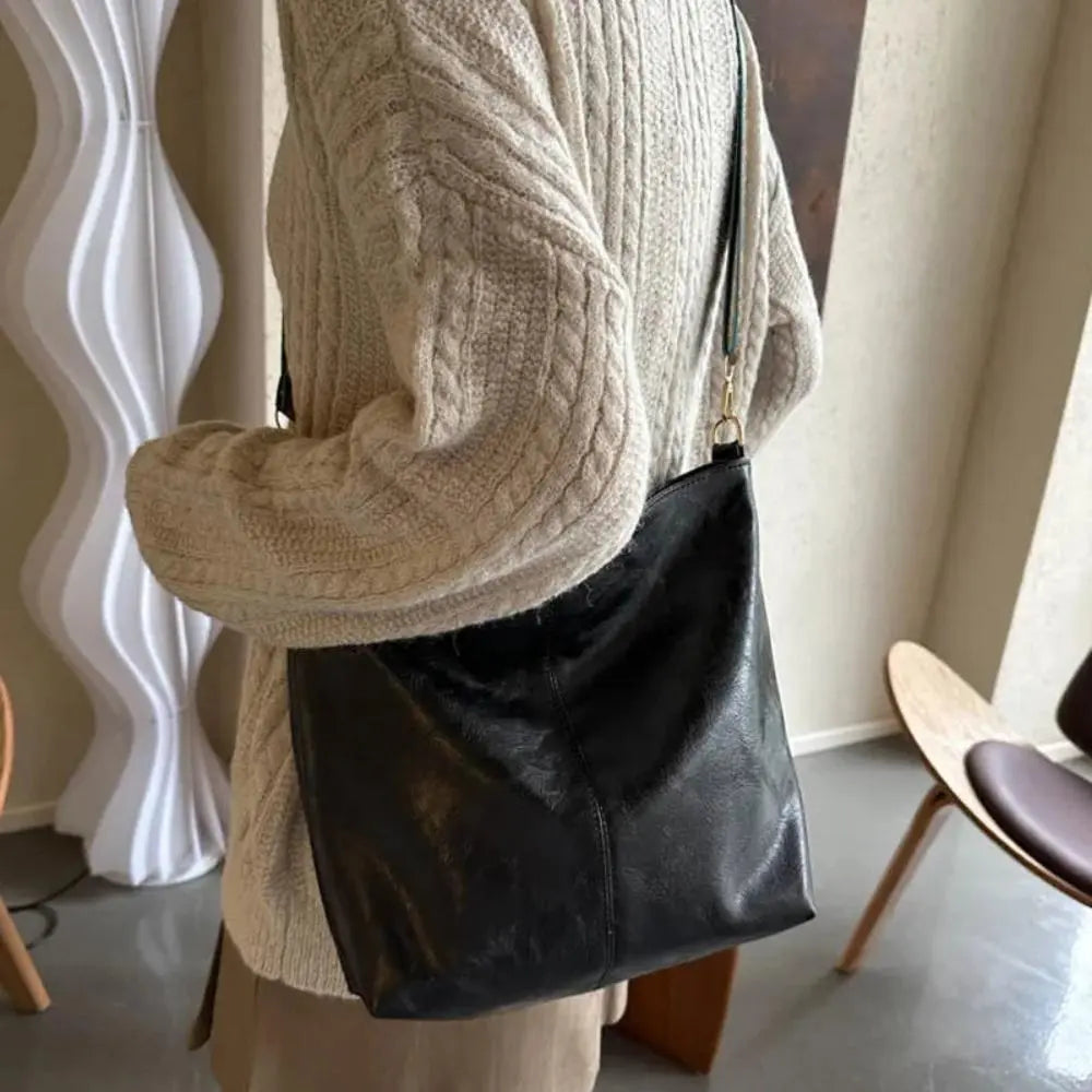 Greta – Vintage Leder Schultertasche