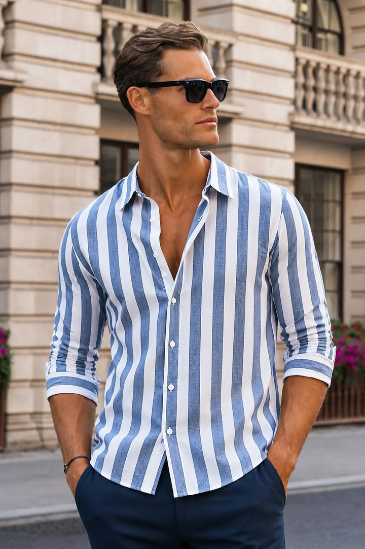 Michael | Riviera Streifenhemd