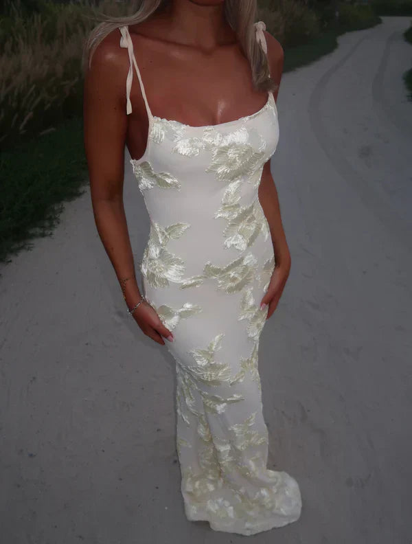 LILY - Floral Maxi-Kleid mit verstellbaren Trägern