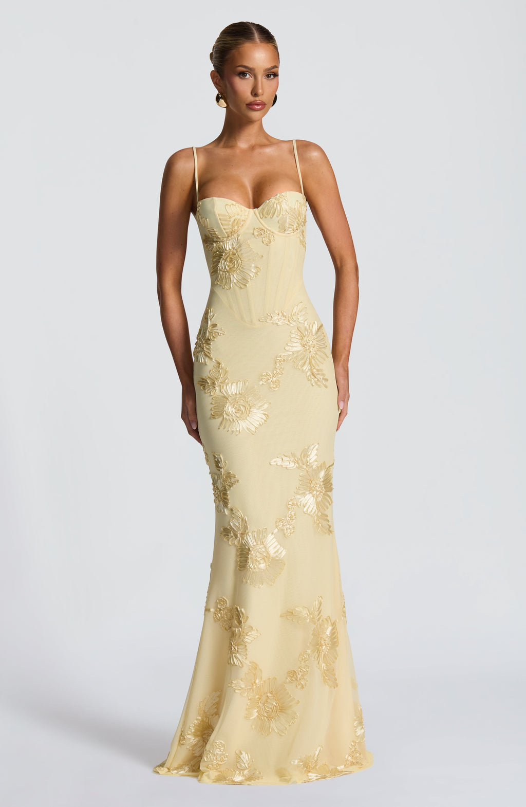 Aveline - Blumencorsage Kleid