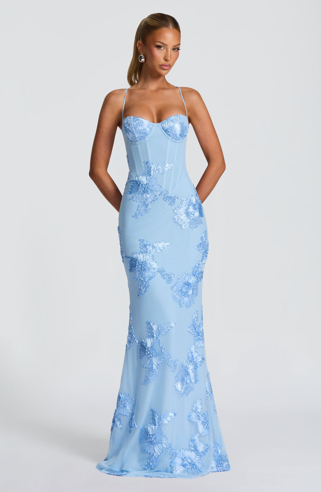 Aveline - Blumencorsage Kleid