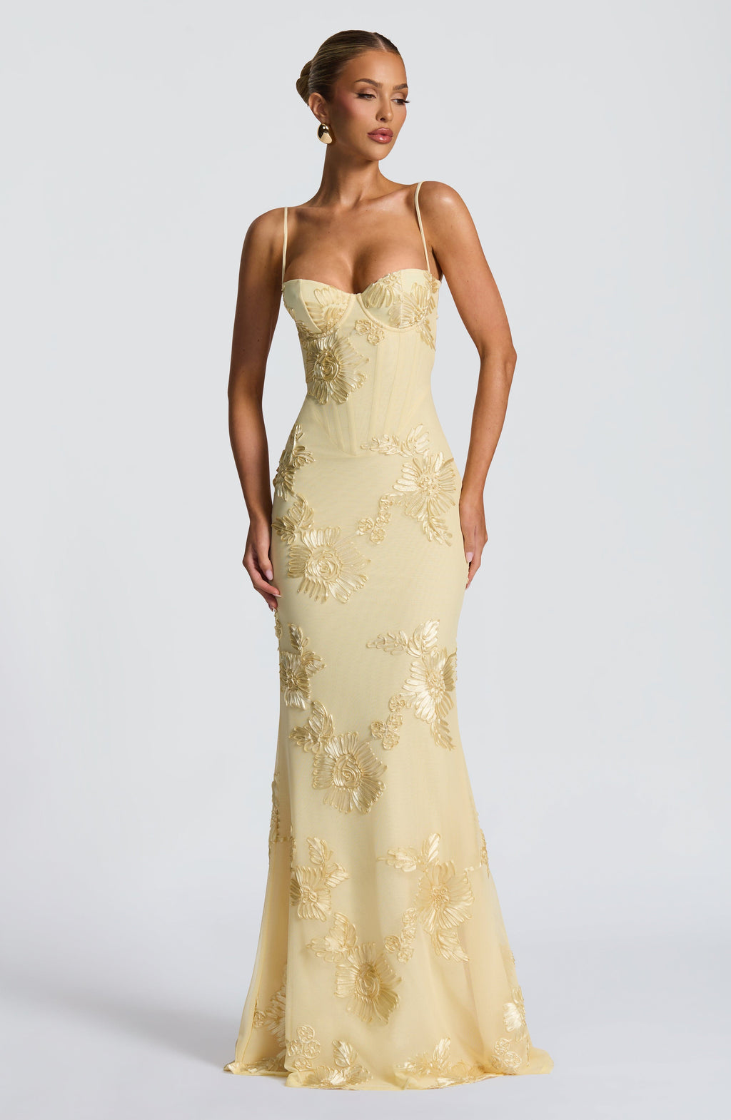 Aveline - Blumencorsage Kleid