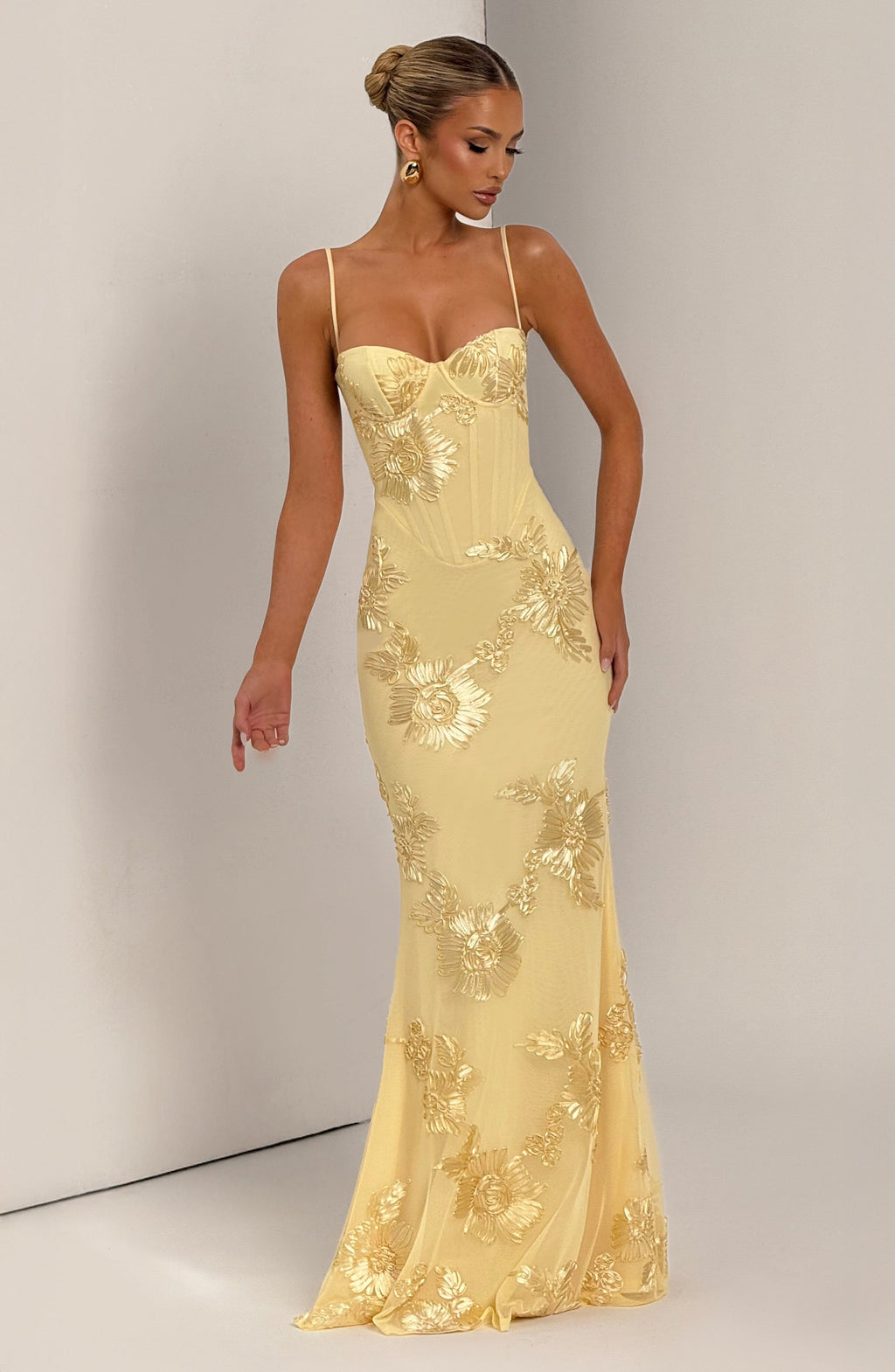 Aveline - Blumencorsage Kleid