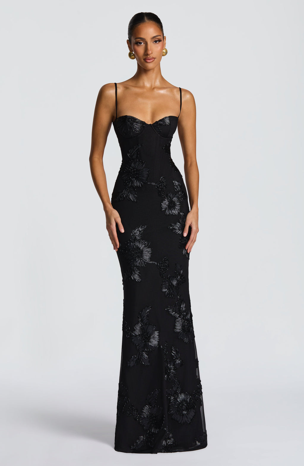 Aveline - Blumencorsage Kleid