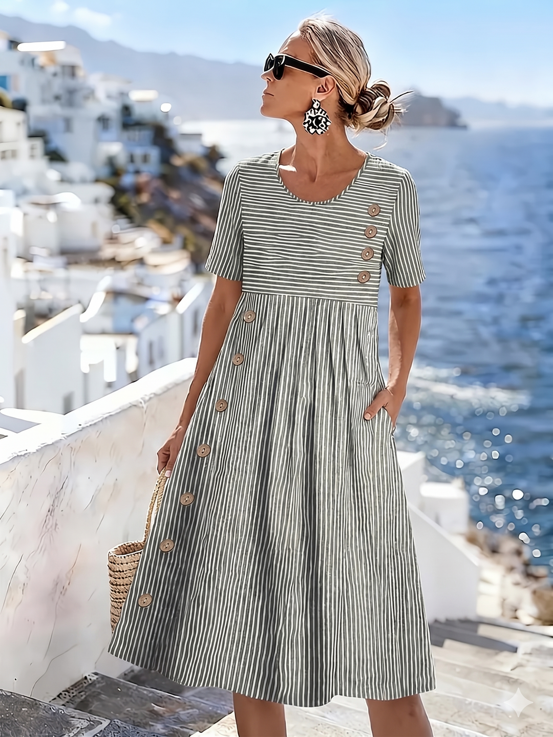 Claudia™ | Bequemes und atmungsaktives Kleid