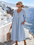 Helena - Lässiges, lockeres Patchwork-Spitzenkleid