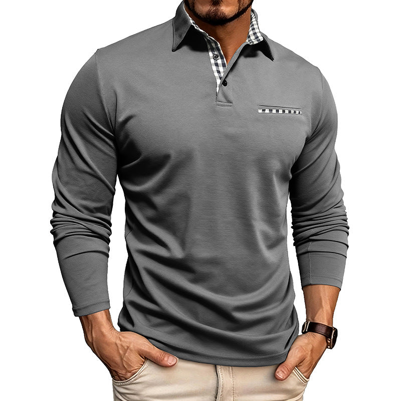 William Premium Langarm-Polo