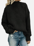 Mette | Hochkragen-Strickpullover im Kabelstrick