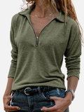 Lene | Halb-Zip Pullover mit Kragen
