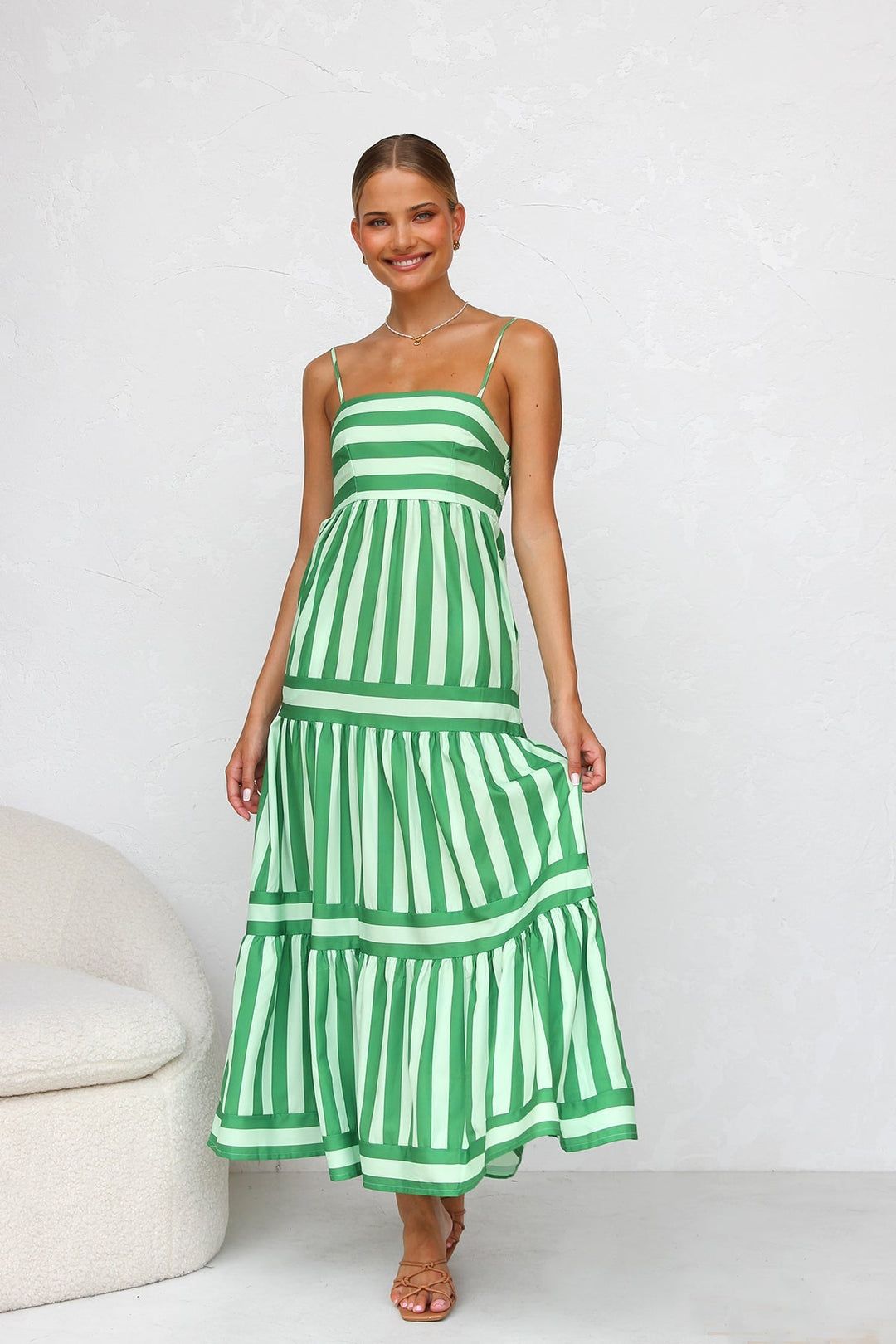 Onaha - Maxikleid mit Spaghettiträgern