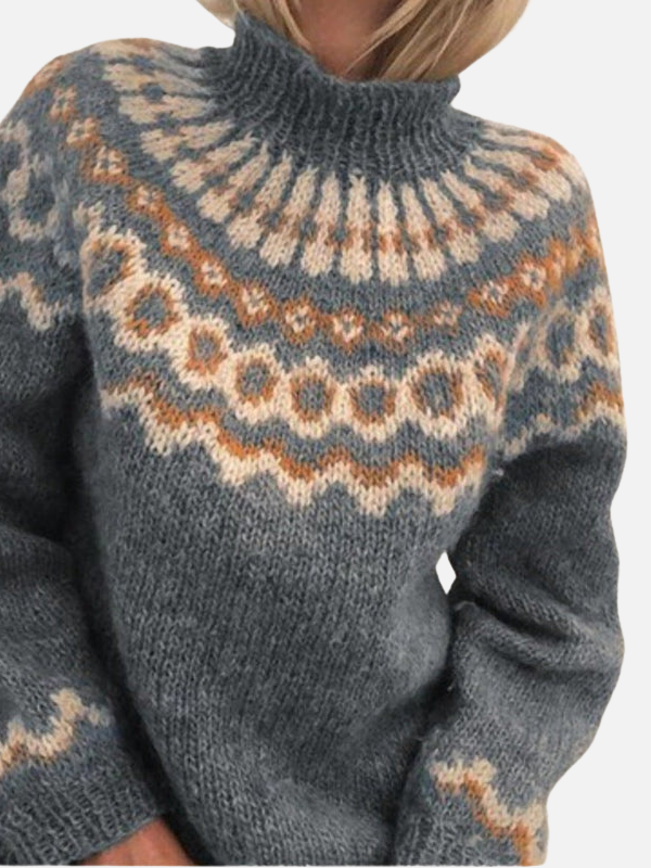 Lene | Isländischer Pullover mit Rollkragen