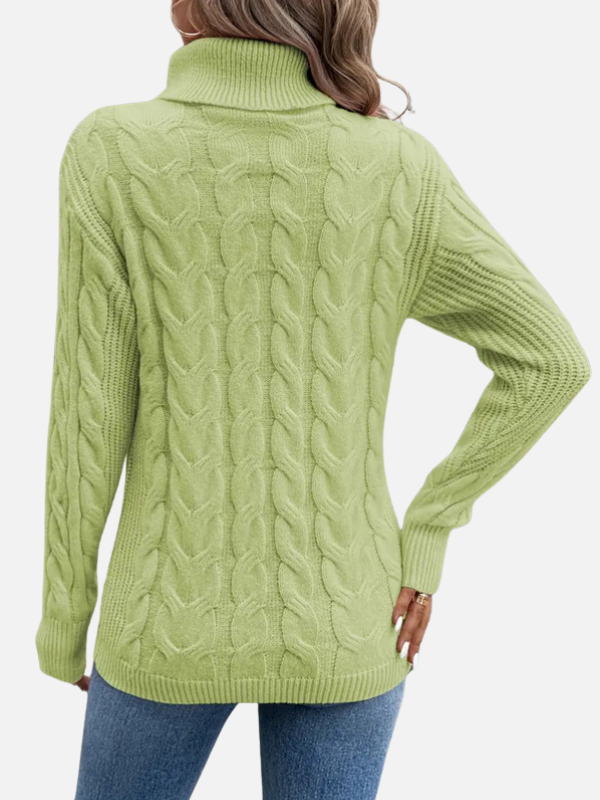 Kirsten | Kabelstrickpullover mit Rollkragen – Damen
