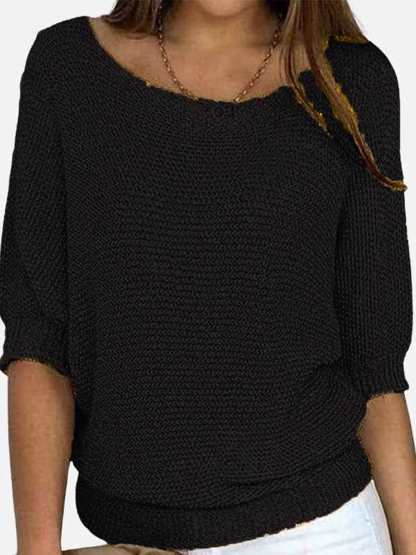 Marianne | Lockere Strickbluse mit Bootsausschnitt
