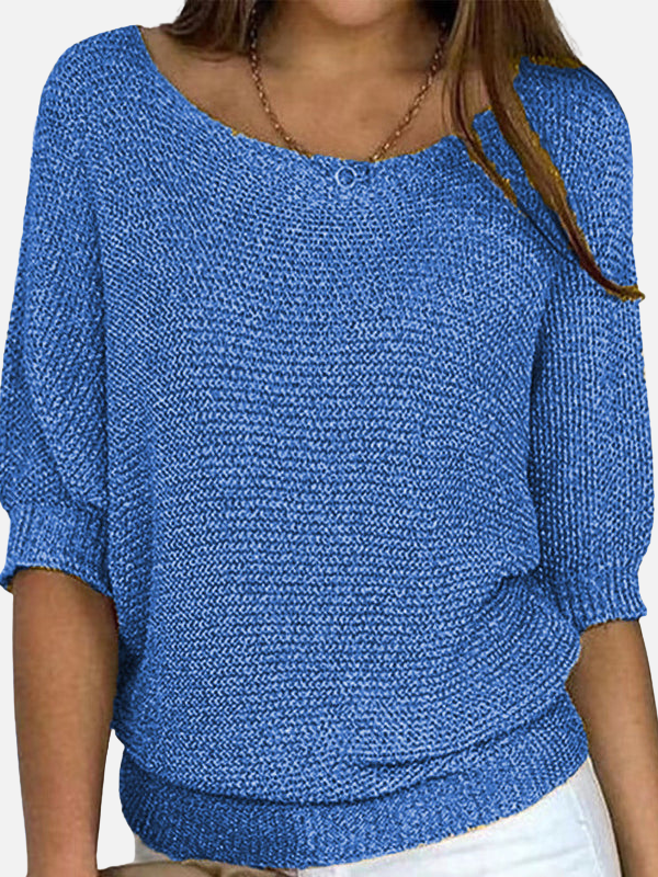 Marianne | Lockere Strickbluse mit Bootsausschnitt