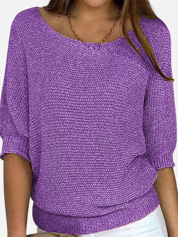 Marianne | Lockere Strickbluse mit Bootsausschnitt