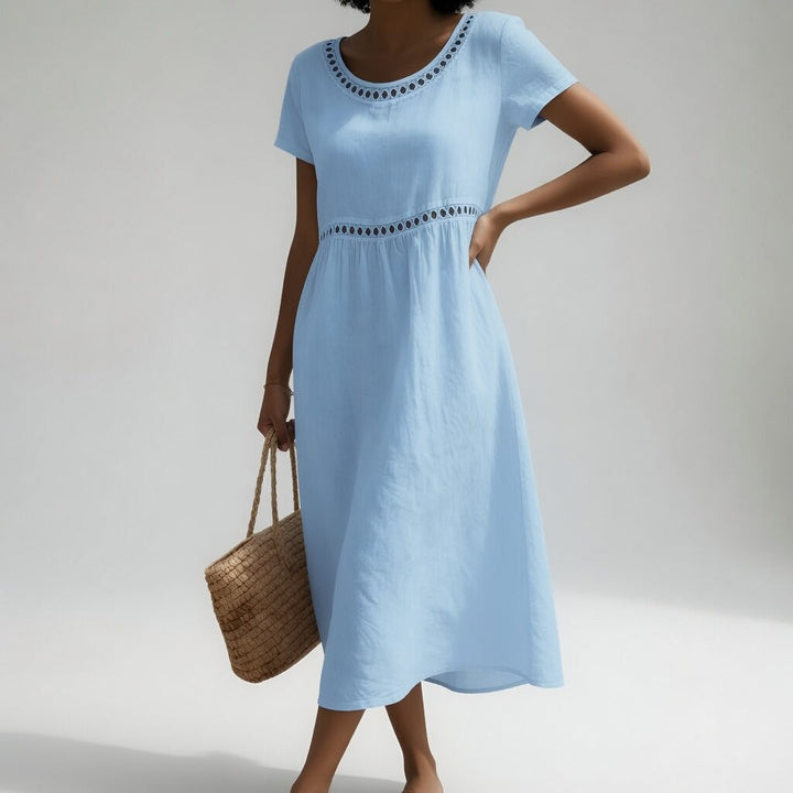 Aveline | Besticktes Fluidkleid