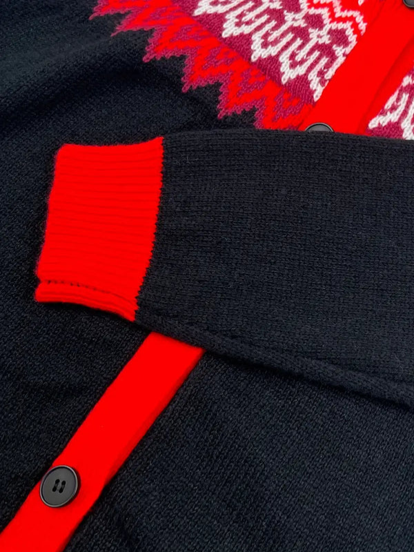 Kirsten | Gemusterter Hoodie-Cardigan im Nordischen Stil
