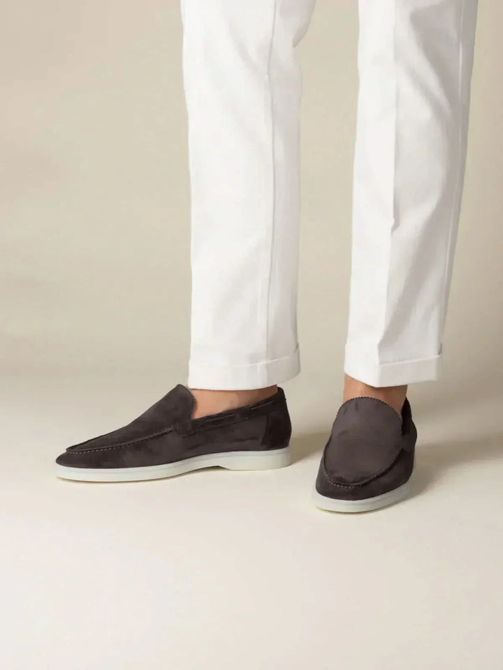 Klassischer Suède Loafer Braun