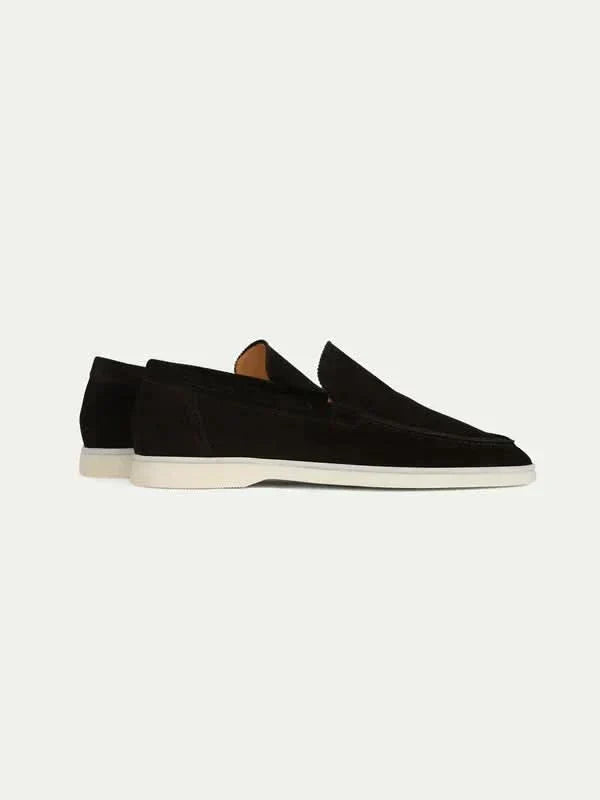 Klassischer Wildleder Loafer Schwarz