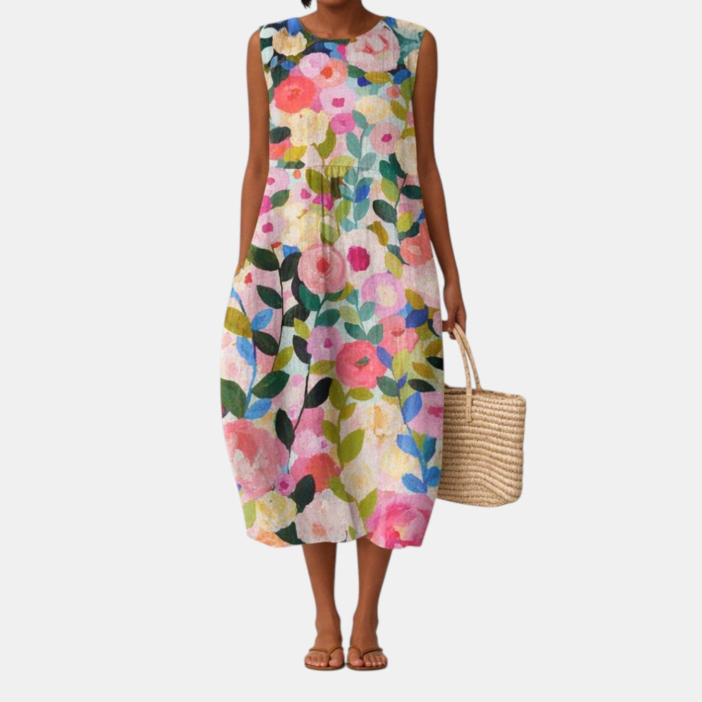 Nanna™ | Midi Alltagkleid