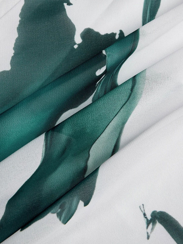 Nayla™ | Langes Kleid mit Aquarellmuster