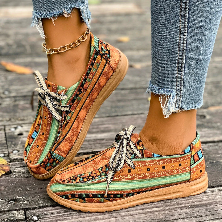 Olivia | Orthopädische Gemusterte Sneakers