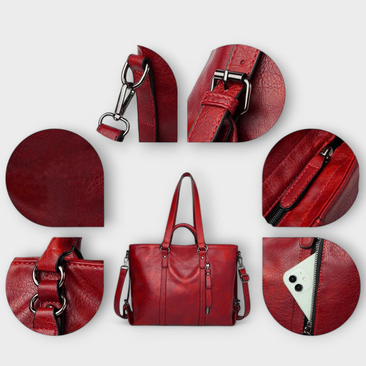 Zephyra - Große Lederhandtasche