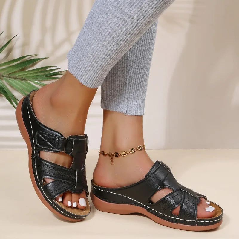 Gaia™ | Damen Vintage Orthopädische Wedge Sandalen